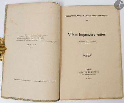 null APOLLINAIRE (Guillaume) - ROUVEYRE (André).
Vitam Impendere Amori. Poems and...