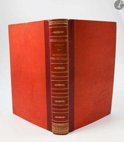 null MONTAIGNE (Michel de).
Essays. New edition.
Paris : Desoer, 1818. - In-8, half...