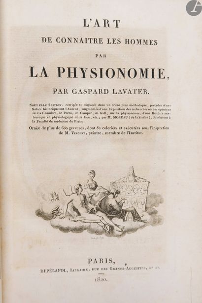 null LAVATER (Johann Caspar).
The Art of knowing men by physiognomy.
Paris : Depélafol,...