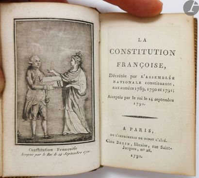  [RÉVOLUTION]. La Constitution françoise, Décrétée par l'Assemblée nationale constituante,...
