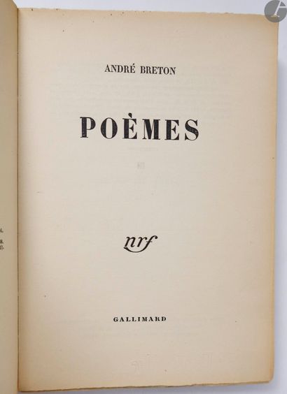null BRETON (André).
Poèmes.
Paris : Gallimard, [1948]. - In-8, paperback.

Collective...