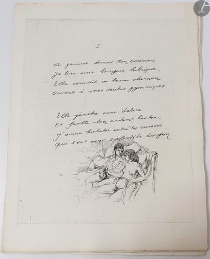  [CURIOSA] - GONZAGUE FRICK (Louis de) - BROUET (Auguste). Le Calamiste Alizé. In-folio,...