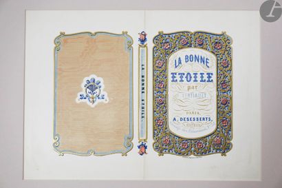 null [COVERS].
Important set of 19th century book covers.

There are a total of 24...