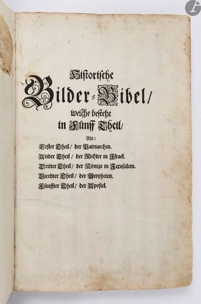 null KRAUS (Johann Ulrich).
Historische Bilder-Bibel : welche besteht in fünff Theil,...