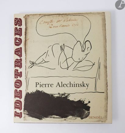  ALECHINSKY (Pierre). Ideotraces. Paris : Denoël, [1966]. — In-4, cartonnage de l'éditeur,...