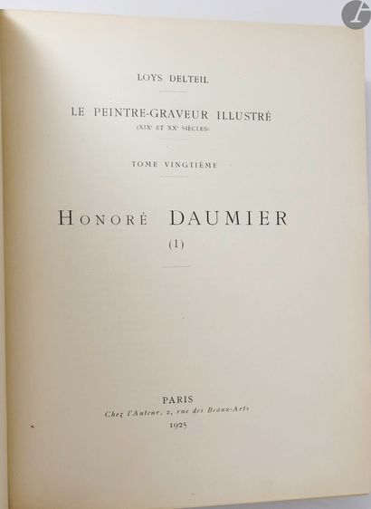 null DELTEIL (Loys).
Honoré Daumier.
Paris : chez l'Auteur, 1925-1926. - 11 volumes...