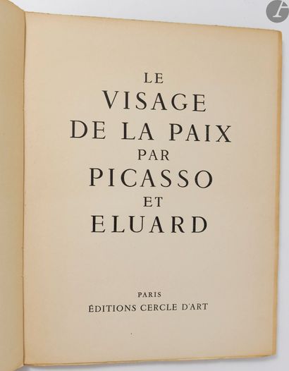 null ELUARD (Paul) - PICASSO (Pablo).
Le Visage de la Paix.
Paris : Cercle d'art,...