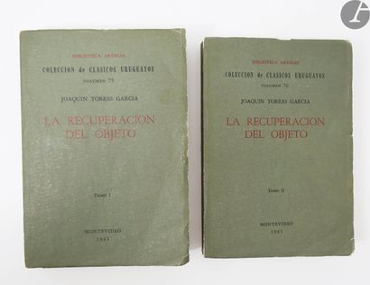 null TORRES GARCIA (Joaquín).
Ensemble de quinze livres et brochures composés par...