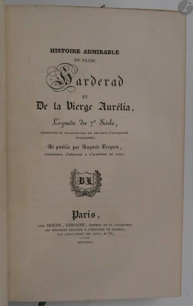 null 
*TROGNON (Auguste).



Histoire admirable du franc Harderad et De la Vierge...