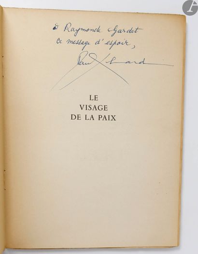 null ELUARD (Paul) - PICASSO (Pablo).
Le Visage de la Paix.
Paris : Cercle d'art,...