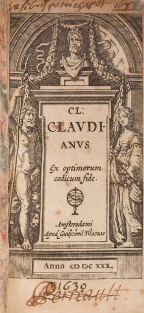 null CLAUDIEN.
Cl. Claudianus. Ex optimorum codicum fide.
Amsterdam : Willem Jansz...