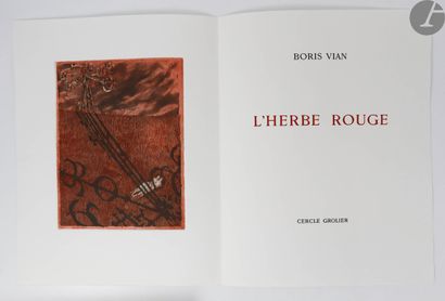 null VIAN (Boris) - BO (Lars).
L'Herbe rouge.
Paris : Cercle Grolier, [1978]. — In-4,...