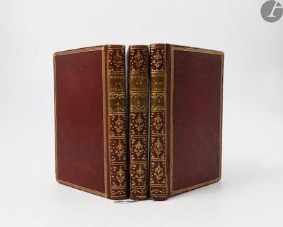 null PIRON (Alexis).
Selected works.
London, 1782. - 3 volumes in-18, red morocco,...