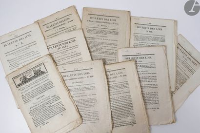 [SLAVERY]. Set of 10 collections of laws,...