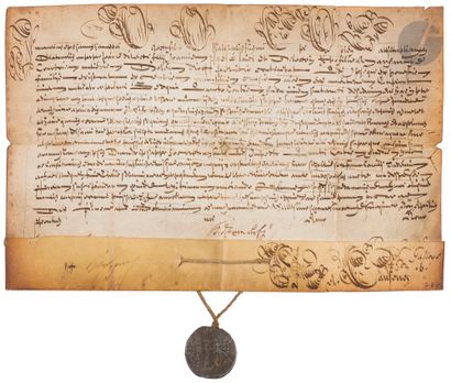 null PAPES. Benedetto Odescalchi, INNOCENT XI. Bulle manuscrite en son nom, Rome...