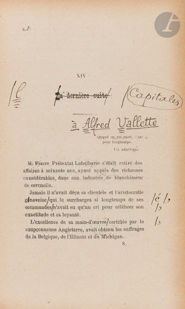 null Léon BLOY. Épreuves corrigées, Histoires désobligeantes (Paris, E. Dentu, 1894)....