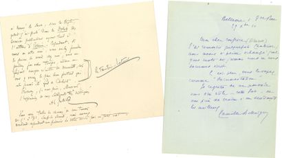 null [Emmanuel CHABRIER]. 12 L.A.S. and 2 L.S. addressed to Robert Brussel, 1899-1911.

...