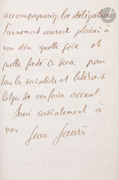 Jean JAURÈS (1859-1914). 2 L.A.S., [1904...