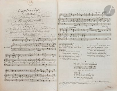 Stephen STORACE (1762-1796). Engraved score...