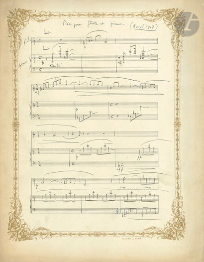 null Roger DÉSORMIÈRE (1898-1963). Autograph musical manuscripts, several of them...