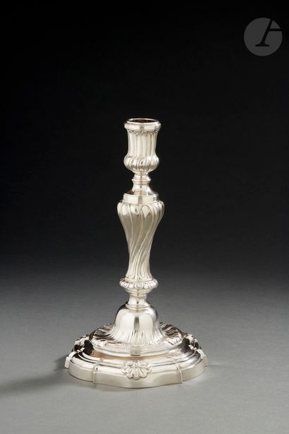 PARIS 1769 - 1770
Silver candlestick, the...