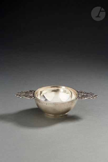 null CAMBRAI SECOND HALF OF THE 17th CENTURY
Plain silver bowl or cup with two openwork...