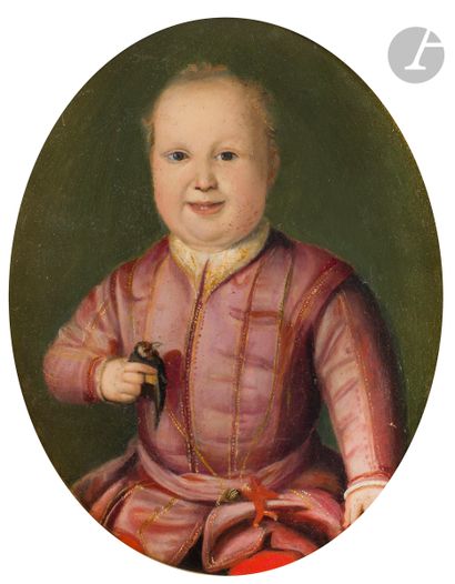 null ITALIAN school after Agnolo BRONZINO
Portrait of Giovanni de Medici as a Child
Oval...