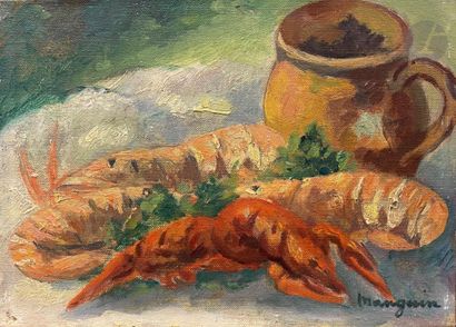 null Henri Charles MANGUIN (1874-1949)
Nature morte aux écrevisses, vers 1937
Huile...