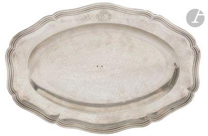PARIS 1788 - 1789
Silver dish of oval form...