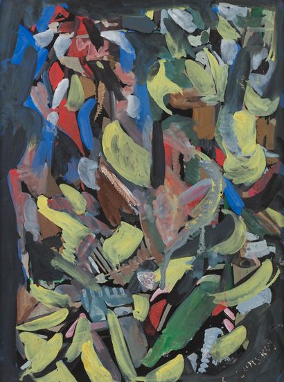 null André LANSKOY [Russian] (1902-1976)
Composition
Gouache.
Signed lower right.
33...