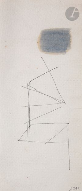 null Geneviève ASSE (1923-2021)
Composition, 1961
Encre et aquarelle sur papier nappe.
Signée...