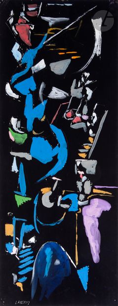 null André LANSKOY [Russian] (1902-1976)
Composition
Gouache.
Signed lower left.
64,5...