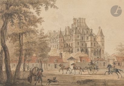null Attribué à Pierre François Léonard FONTAINE (Pontoise 1762 - Paris 1853)
Château...