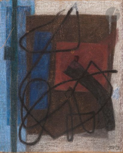 null Henri GOETZ [franco-américain] (1909-1989)
Composition, vers 1955
Huile sur...