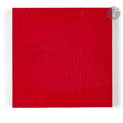 null Bernard AUBERTIN (1934-2015
)Monochrome rouge (Champ d'énergie),
1982Mixed
media
on...