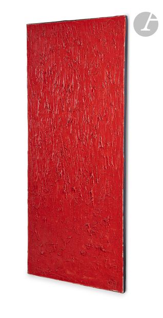 null Bernard AUBERTIN (1934-2015
)Monochrome rouge, 1959Oil
on canvas.
Unsigned....