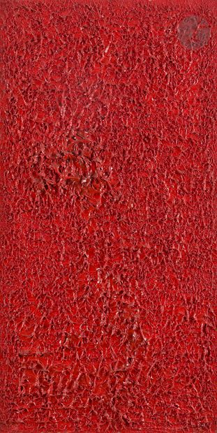 null Bernard AUBERTIN (1934-2015)
Monochrome rouge n° 719, 1959
Huile sur toile.
Signée,...