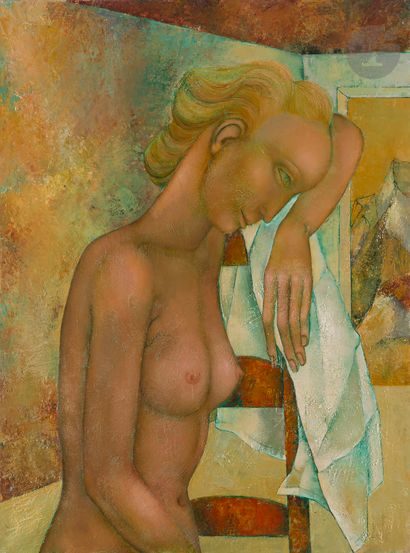 null Pierre HENRY (1924-2015)
Nu rêveur, vers 1967
Huile sur toile.
Signée au dos.
73 x 54 cm

Provenance :...
