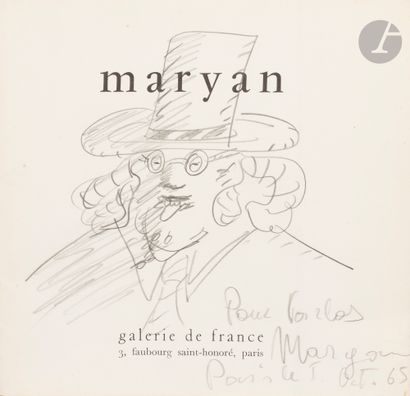 null Pinchas Burstein dit Mary MARYAN [polonais] (1927-1977)
Homme au chapeau, 1965
Mine...