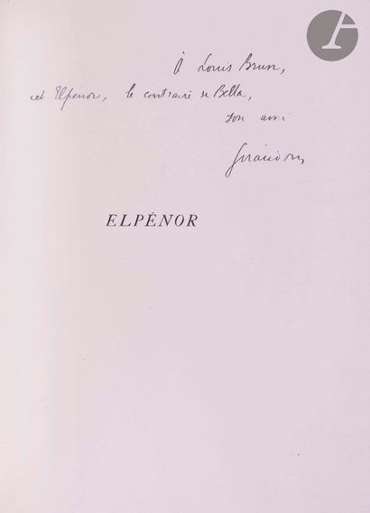 null DAVID (Hermine) - GIRAUDOUX (Jean).
Elpénor.
Paris : Émile-Paul frères, [1926]....