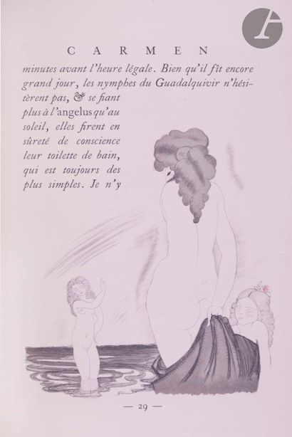 null MARTIN (Charles) - MÉRIMÉE (Prosper).
Carmen.
Paris : Éditions de la Roseraie,...