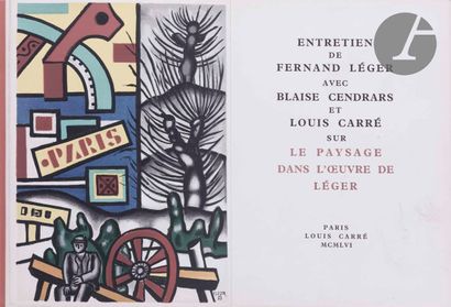 null LÉGER (Fernand).
Entretien de Fernand Léger avec Blaise Cendrars et Louis Carré...
