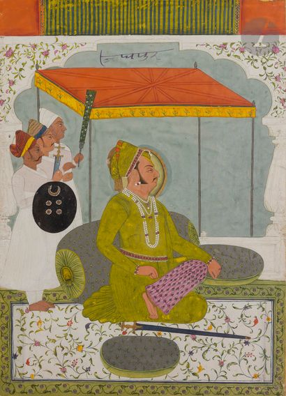 null Portrait of Raja Bakhat Singh, North India, Rajasthan, Marwar, Jodhpur, ca....