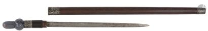 null Canne-épée, Empire ottoman, datée 1129 H / 1716
Corps cylindrique en bois aux...