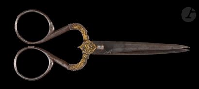 Pair of tailor's scissors, Iran qâjâr, 19th...