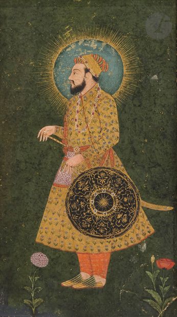 Portrait de l’empereur Ahmad Shah, Inde,...