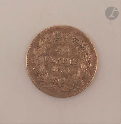 null 1 pièce de 40 Francs en or. Type Louis Philippe I. 1834 L