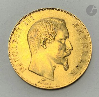 null 50 Francs en or. Type Napoléeon III Empereur. 1857 A