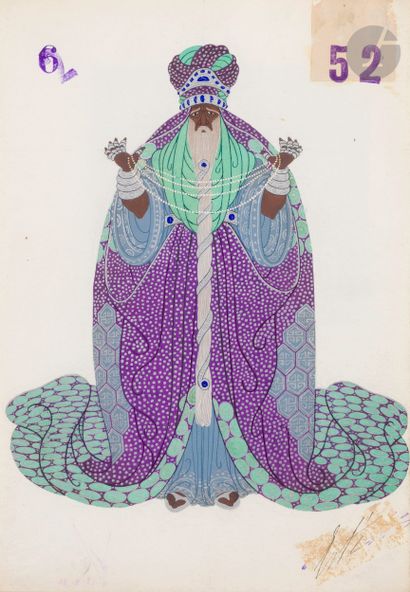 null Romain de Tirtoff dit ERTÉ (1892-1990)
Les Rois des Légendes - Deuxième dame...