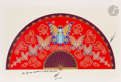 null Romain de Tirtoff dit ERTÉ (1892-1990)
Les Papillons, 1989
Sérigraphie.
Signée,...